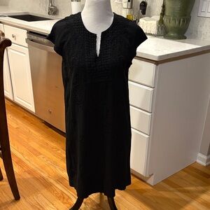 Roller Rabbit Black Cotton embroidered Dress, Sz M